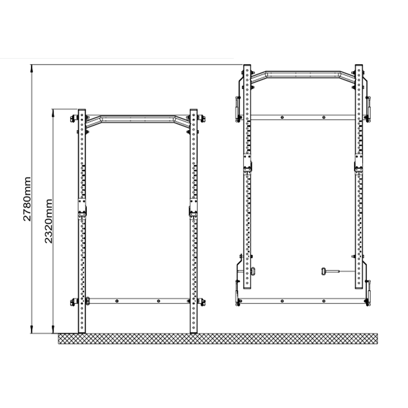 Wall-Mounted Foldable Rack - Light Commercial