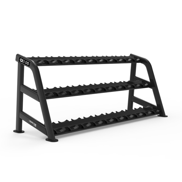 15 Pairs Round Dumbbell Rack - Nemesis Series Free Weight