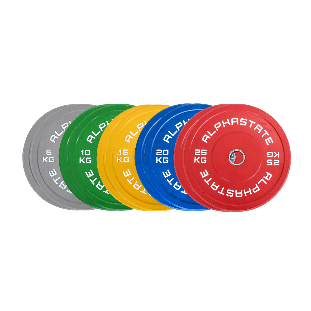 Coloured Bumper Plate Set (5kg, 10kg, 15kg, 20kg, 25kg)